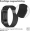 imoshion Milanees magnetisch bandje - Geschikt voor Fitbit Charge 6, Charge 5 - Zwart - S