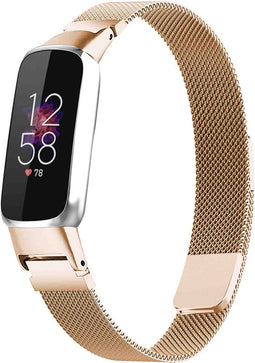 imoshion Milanees magnetisch bandje - Geschikt voor Fitbit Luxe - Rosé goud - M