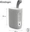 iMoshion Mini Bluetooth Speaker Draadloos - IPX6 Waterbestendig - Koppelbare Muziek Box / Luidspreker - Bereik tot 10 meter - Wit
