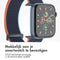 imoshion Nylon⁺ bandje - Geschikt voor Apple Watch 1, 2, 3, 4, 5, 6, 7, 8, 9, 10 (42 mm), SE - 38/40/41 mm - Donkerblauw - One Size