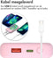 imoshion® Powerbank 10000 mah - Geschikt voor Magsafe - Snellader 22.5W - USB C & USB A - Draadloze Powerbank Geschikt voor Apple iPhone 12/13/14/15/16 - Roze