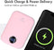 imoshion® Powerbank 10000 mah - Geschikt voor Magsafe - Snellader 22.5W - USB C & USB A - Draadloze Powerbank Geschikt voor Apple iPhone 12/13/14/15/16 - Roze