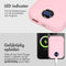 imoshion® Powerbank 10000 mah - Geschikt voor Magsafe - Snellader 22.5W - USB C & USB A - Draadloze Powerbank Geschikt voor Apple iPhone 12/13/14/15/16 - Roze