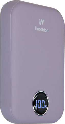 iMoshion® Powerbank Geschikt voor Magsafe 10000 mAh - Snellader & batterij LED-display - USB C / USB A - Geschikt voor o.a. iPhone & Samsung - 15 Watt - Draadloze Powerbank Geschikt voor iPhone 12/13/14/15/16 - Paars