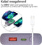 iMoshion® Powerbank Geschikt voor Magsafe 10000 mAh - Snellader & batterij LED-display - USB C / USB A - Geschikt voor o.a. iPhone & Samsung - 15 Watt - Draadloze Powerbank Geschikt voor iPhone 12/13/14/15/16 - Paars