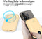 iMoshion® Powerbank Geschikt voor Magsafe 10000 mAh - Snellader & batterij LED-display - USB C / USB A - 15 Watt - Draadloze Powerbank Geschikt voor iPhone 12/13/14/15/16 - Geel