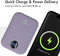 iMoshion® Powerbank Geschikt voor Magsafe 10000 mAh - Snellader & batterij LED-display - USB C / USB A - Geschikt voor o.a. iPhone & Samsung - 15 Watt - Draadloze Powerbank Geschikt voor iPhone 12/13/14/15/16 - Paars