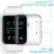iMoshion Screen Protector Geschikt voor Apple Watch Series 1 / 2 / 3 - 38 mm - iMoshion Full Cover Soft Case / Hoesje - Transparant