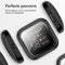 imoshion Screenprotector - Geschikt voor Fitbit Versa 2 - Full Cover Hard Case / Beschermend Hoesje - Zwart