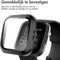 imoshion Screenprotector - Geschikt voor Fitbit Versa 2 - Full Cover Hard Case / Beschermend Hoesje - Zwart
