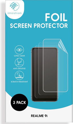 imoshion Screenprotector Geschikt voor Realme 9i - imoshion Screenprotector Folie 3 pack