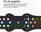 imoshion Sport⁺ bandje - Geschikt voor Apple Watch 1, 2, 3, 4, 5, 6, 7, 8, 9, 10 (42 mm), SE - 38/40/41 mm - Black Rainbow - M/L