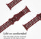 imoshion Sport⁺ bandje - Geschikt voor Apple Watch 1, 2, 3, 4, 5, 6, 7, 8, 9, 10 (42 mm), SE - 38/40/41 mm - Wine Red & Black - S/M
