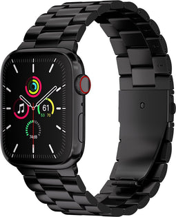 imoshion Stalen Schakelband - Geschikt voor Apple Watch 10 - 42 mm, Apple Watch 1 - 38 mm, Apple Watch 2 - 38 mm, Apple Watch 38 mm, Apple Watch 3 - 38 mm, Apple Watch 40 mm, Apple Watch 41 mm, Apple Watch 4 - 40 mm, Apple Watch 5 - 40 mm, Apple Wat