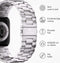 imoshion Stalen Schakelband - Geschikt voor Apple Watch 10 - 46 mm, Apple Watch 1 - 42 mm, Apple Watch 2 - 42 mm, Apple Watch 3 - 42 mm, Apple Watch 42 mm, Apple Watch 44 mm, Apple Watch 45 mm, Apple Watch 4 - 44 mm, Apple Watch 5 - 44 mm, Apple Wat