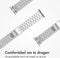 imoshion Stalen Schakelband - Geschikt voor Apple Watch 10 - 46 mm, Apple Watch 1 - 42 mm, Apple Watch 2 - 42 mm, Apple Watch 3 - 42 mm, Apple Watch 42 mm, Apple Watch 44 mm, Apple Watch 45 mm, Apple Watch 4 - 44 mm, Apple Watch 5 - 44 mm, Apple Wat