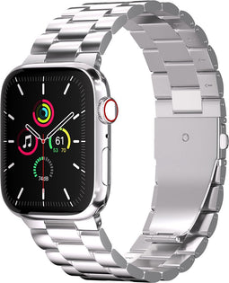 imoshion Stalen Schakelband - Geschikt voor Apple Watch 40 mm, Apple Watch 41 mm, Apple Watch 4 - 40 mm, Apple Watch 5 - 40 mm, Apple Watch 6 - 40 mm, Apple Watch 7 - 41 mm, Apple Watch 8 - 41 mm, Apple Watch 9 - 41 mm, Apple Watch SE (2022) - 40 mm