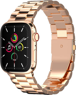 imoshion Stalen Schakelband - Geschikt voor Apple Watch 8 - 41 mm, Apple Watch 9 - 41 mm, Apple Watch SE (2022) - 40 mm, Apple Watch SE (2023) - 40 mm, Apple Watch SE - 40 mm, Apple Watch 10 - 42 mm, Apple Watch 1 - 38 mm, Apple Watch 2 - 38 mm, App