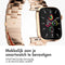 imoshion Stalen Schakelband - Geschikt voor Apple Watch 8 - 41 mm, Apple Watch 9 - 41 mm, Apple Watch SE (2022) - 40 mm, Apple Watch SE (2023) - 40 mm, Apple Watch SE - 40 mm, Apple Watch 10 - 42 mm, Apple Watch 1 - 38 mm, Apple Watch 2 - 38 mm, App