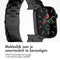 imoshion Stalen Schakelband - Geschikt voor Apple Watch 8 - 45 mm, Apple Watch 9 - 45 mm, Apple Watch SE (2022) - 44 mm, Apple Watch SE (2023) - 44 mm, Apple Watch SE - 44 mm, Apple Watch Ultra 2 - 49 mm, Apple Watch Ultra 3 - 49 mm, Apple Watch Ult