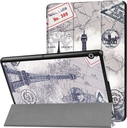 iMoshion Tablet Hoes Geschikt voor Huawei MediaPad T3 10 inch - iMoshion Design Trifold Bookcase - Meerkleurig /Parijs