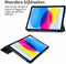 imoshion Tablet Hoes - Geschikt voor iPad 11 (2025) 11 inch / 10e generatie (2022) 10.9 inch - Trifold Bookcase - Zwart