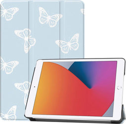 imoshion Tablet Hoes - Geschikt voor iPad 9e generatie (2021) 10.2 inch / 8e generatie (2020) 10.2 inch / 7e generatie (2019) 10.2 inch - Design Trifold Bookcase - Butterfly