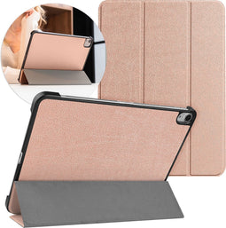 imoshion Tablet Hoes - Geschikt voor iPad Air 5 (2022) / Air 4 (2020) / Air 11 inch (2025) M3 / Air 11 inch (2024) M2 - Trifold Bookcase - Rosé Goud