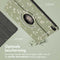 imoshion Tablet Hoes - Geschikt voor iPad Air 5 (2022) / Air 4 (2020) - 360° Draaibare Design Bookcase 2.0 - Green Flowers