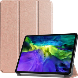imoshion Tablet Hoes - Geschikt voor iPad Pro 11 (2020) / Pro 11 (2018) - Trifold Bookcase - Rosé Goud