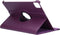 imoshion Tablet Hoes - Geschikt voor iPad Pro 11 (2020) / Pro 11 (2018) / Air 5 (2022) / Air 4 (2020) / Air 11 inch (2025) M3 / Air 11 inch (2024) M2 - 360° Draaibare Bookcase - Paars