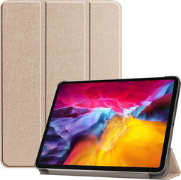 imoshion Tablet Hoes - Geschikt voor iPad Pro 11 (2022) / Pro 11 (2021) / Pro 11 (2020) / Pro 11 (2018) - Trifold Bookcase - Goud