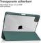 imoshion Tablet Hoes - Geschikt voor iPad Pro 11 (2022) / Pro 11 (2021) / Pro 11 (2020) / Pro 11 (2018) - Trifold Hardcase Bookcase - Groen