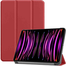 imoshion Tablet Hoes Geschikt voor iPad Pro 12.9 (2021) / iPad Pro 12.9 (2020) / iPad Pro 12.9 (2018) / iPad Pro 12.9 (2022) - imoshion Trifold Bookcase - Rood /Rood