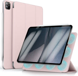 imoshion Tablet Hoes - Geschikt voor iPad Pro 12.9 (2022) / Pro 12.9 (2021) / Pro 12.9 (2020) - Magnetic Bookcase - Roze
