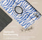 imoshion Tablet Hoes - Geschikt voor Lenovo Tab M10 5G - 360° Draaibare Design Bookcase 2.0 - White Blue Stripes