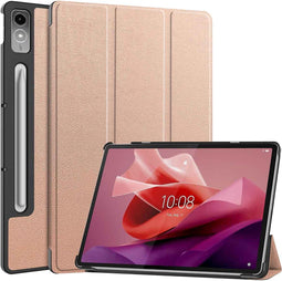 imoshion Tablet Hoes - Geschikt voor Lenovo Tab P12 - Trifold Bookcase - Rosé Goud