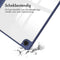 imoshion Tablet Hoes - Geschikt voor Samsung Galaxy Tab A9 Plus - Trifold Hardcase Bookcase - Donkerblauw