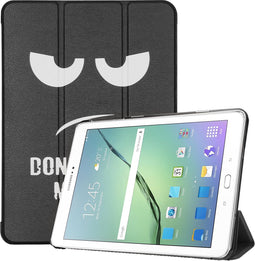 imoshion Tablet Hoes - Geschikt voor Samsung Galaxy Tab S2 9.7 - Design Trifold Bookcase - Don't touch