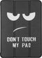 imoshion Tablet Hoes - Geschikt voor Samsung Galaxy Tab S2 9.7 - Design Trifold Bookcase - Don't touch