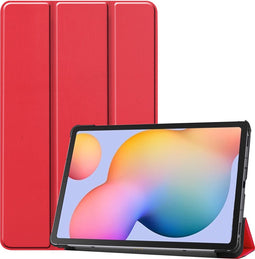 imoshion Tablet Hoes - Geschikt voor Samsung Galaxy Tab S6 Lite (2024) / Galaxy Tab S6 Lite (2022) / Galaxy Tab S6 Lite - Trifold Bookcase - Rood