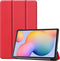 imoshion Tablet Hoes - Geschikt voor Samsung Galaxy Tab S6 Lite (2024) / Galaxy Tab S6 Lite (2022) / Galaxy Tab S6 Lite - Trifold Bookcase - Rood