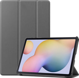 imoshion Tablet Hoes - Geschikt voor Samsung Galaxy Tab S8 / Galaxy Tab S7 - Trifold Bookcase - Grijs