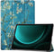 imoshion Tablet Hoes - Geschikt voor Samsung Galaxy Tab S9 11.0 inch Plus / Galaxy Tab S9 11.0 inch FE Plus / Galaxy Tab S10 Plus - Design Trifold Bookcase - Green Plant