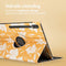 iMoshion Tablet Hoes Geschikt voor Samsung Galaxy Tab S9 Ultra - iMoshion 360° Draaibare Design Bookcase 2.0 - Geel /Yellow Flowers