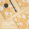 iMoshion Tablet Hoes Geschikt voor Samsung Galaxy Tab S9 Ultra - iMoshion 360° Draaibare Design Bookcase 2.0 - Geel /Yellow Flowers