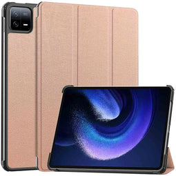 imoshion Tablet Hoes - Geschikt voor Xiaomi Pad 6 Pro, Xiaomi Pad 6 - Trifold Bookcase - Rosé Goud