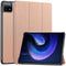 imoshion Tablet Hoes - Geschikt voor Xiaomi Pad 6 Pro, Xiaomi Pad 6 - Trifold Bookcase - Rosé Goud
