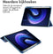 imoshion Tablet Hoes - Geschikt voor Xiaomi Pad 6, Xiaomi Pad 6 Pro - Trifold Hardcase Bookcase transparante rand - Blauw
