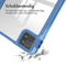imoshion Tablet Hoes - Geschikt voor Xiaomi Pad 6, Xiaomi Pad 6 Pro - Trifold Hardcase Bookcase transparante rand - Blauw